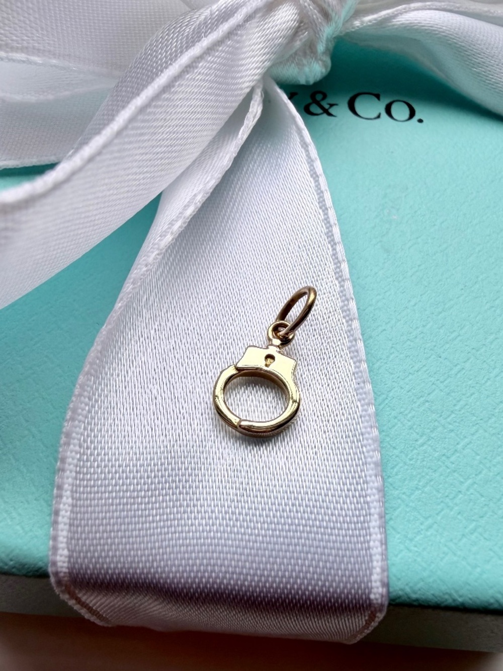 Tiffany & Co. 18k Yellow Gold Handcuff Charm Pendant